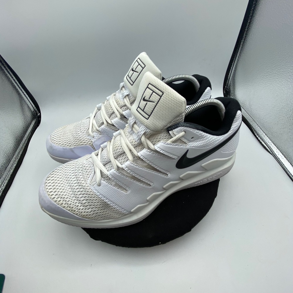 Nike Mens 13 Air Zoom Vapor X Tennis Shoes White Black AA8030-101